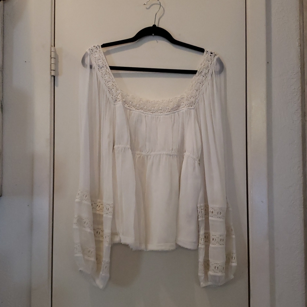 Free People Ivory Blouse WAS $95